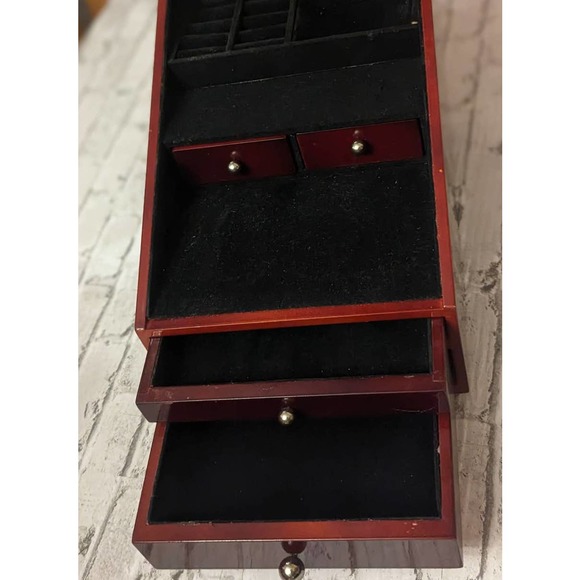 Heavy Wooden Jewelry Box - Picture 6 of 11